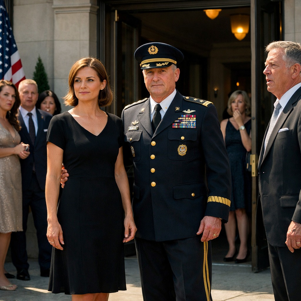 Mój tata wyśmiał mnie przed wszystkimi — aż czterogwiazdkowy generał powiedział: „Pani, tą drogą”.