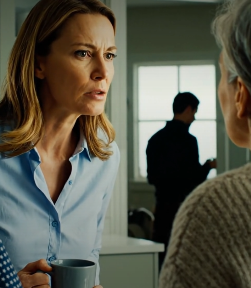 “Min stol vände sig mot eldstaden, samma som Jake hade lovat att fixa i nästan sex vintrar och aldrig rört vid. Jag tände inte en eld. Jag satt bara där i det svaga lampljuset, stirrade på skuggorna som samlades på väggen.