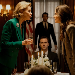 Min mamma höjde sitt glas mitt i en affärsmiddag och skrattade högt: “Harvard och du kan fortfarande inte få ett jobb!” — alla i rummet hakade på, jag bara tittade tyst på min klocka… precis när sekreteraren rusade in, blek i ansiktet: “Det globala avtalet har precis slutförts… men det finns ett problem med ägarstrukturen” — och min mammas leende frös medan jag långsamt reste mig…