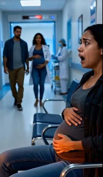 Under min ultraljud kom min man in med en annan gravid kvinna och skrek: “Min fru ska föda!”