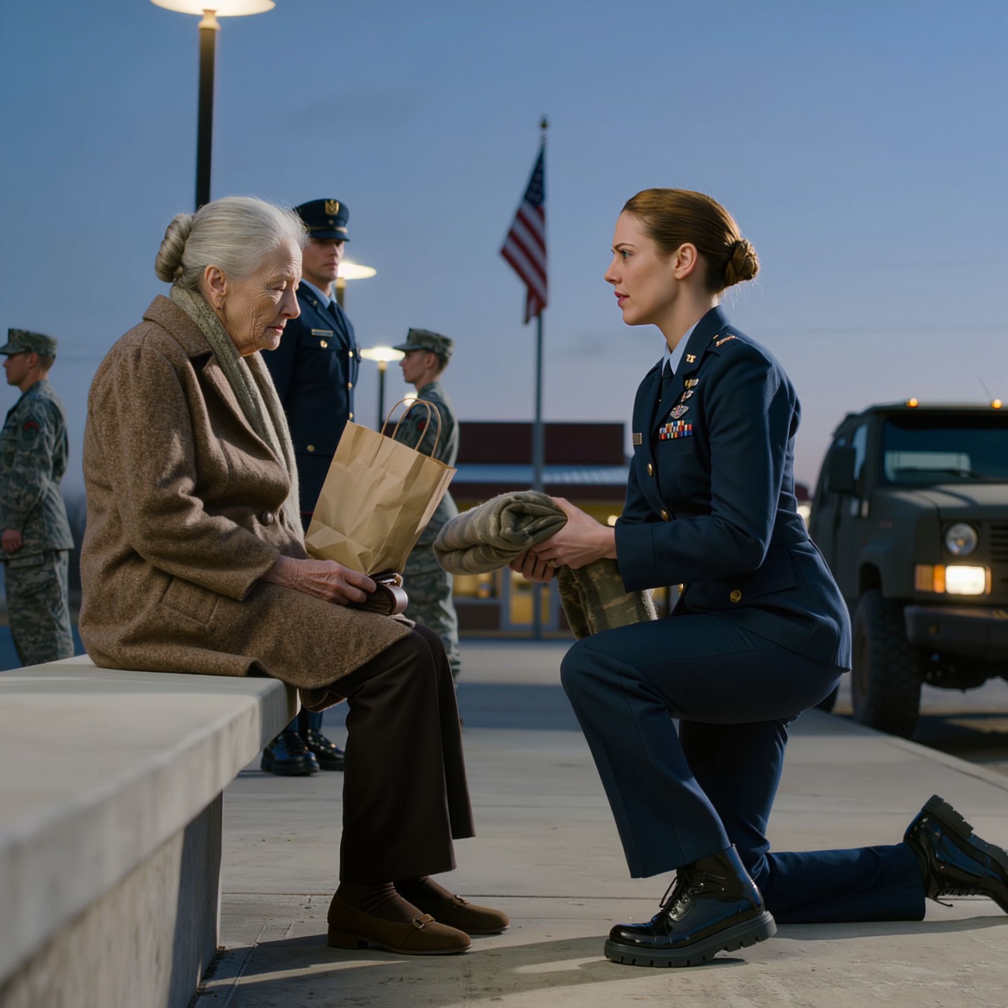 En bild av mormor ensam vid busstationen stoppade mig kallt — vad jag gjorde sedan förändrade allt.