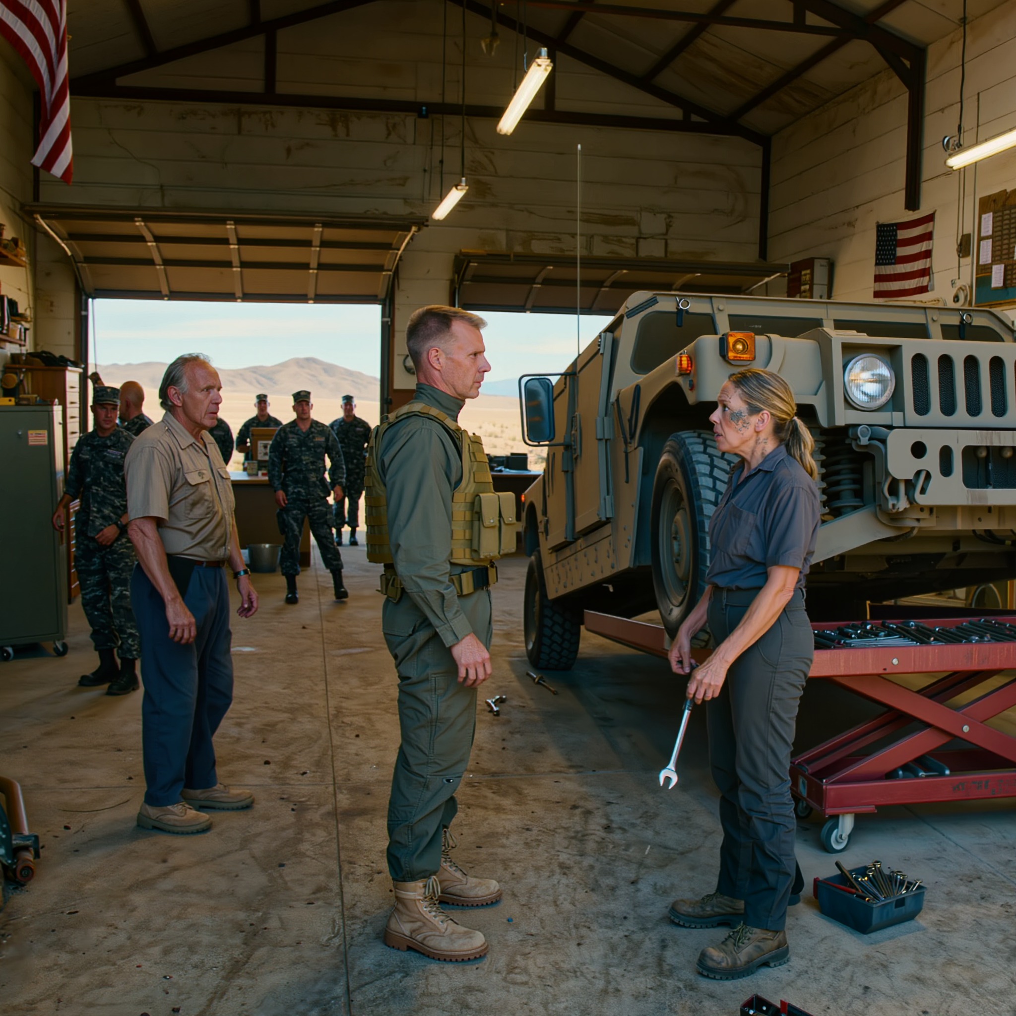 Sprężarka pneumatyczna uderzyła o betonową podłogę warsztatu Castellano’s Auto Service z metalicznym hukiem, który zdawał się rozbrzmiewać na zawsze.