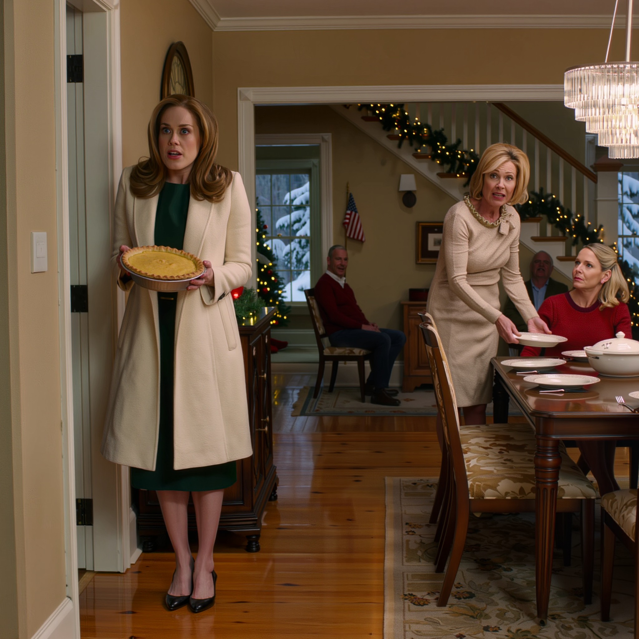 Jag kom hem till jul, men min plats vid bordet var upptagen. “Det är bara närmaste familjen…”