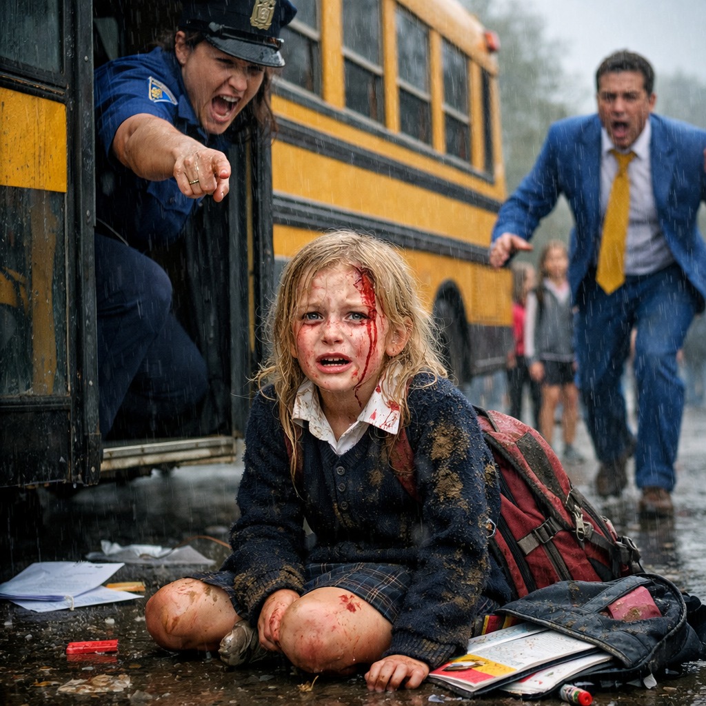 Poszedł zaskoczyć swoją córkę po szkole — ale to, co zobaczył na przystanku autobusowym, na zawsze zmieniło jego życie…