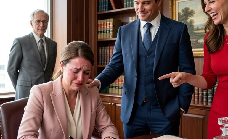 Podpisała papiery rozwodowe bez słowa — nikt nie zdawał sobie sprawy, że jej miliarder ojciec siedział cicho z tyłu pokoju…