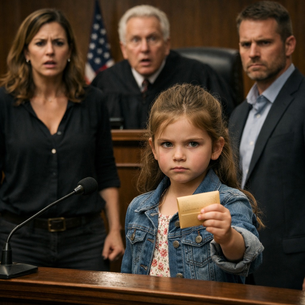 Mój mąż złożył pozew o rozwód, mając nadzieję, że zabierze moją córkę. Ale w sądzie, moja córka zaskoczyła sędziego, “Chcę ci coś pokazać, o czym mama nie wie, Wasza Wysokości.”