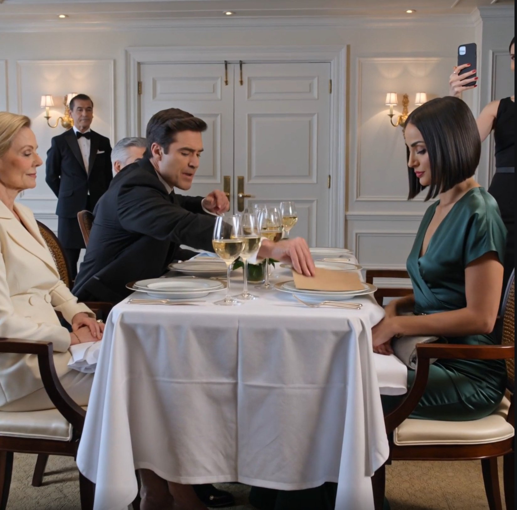 Min man gav mig skilsmässohandlingar vid vår femte bröllopsdagmiddag medan hans föräldrar applåderade och hans syster vinkade med sin telefon för att fånga min reaktion. Jag skrev under utan att göra scen. Två månader senare stod samma familj i regnet i San Francisco utanför mitt kontor och bad mig rädda dem innan allt faller samman.