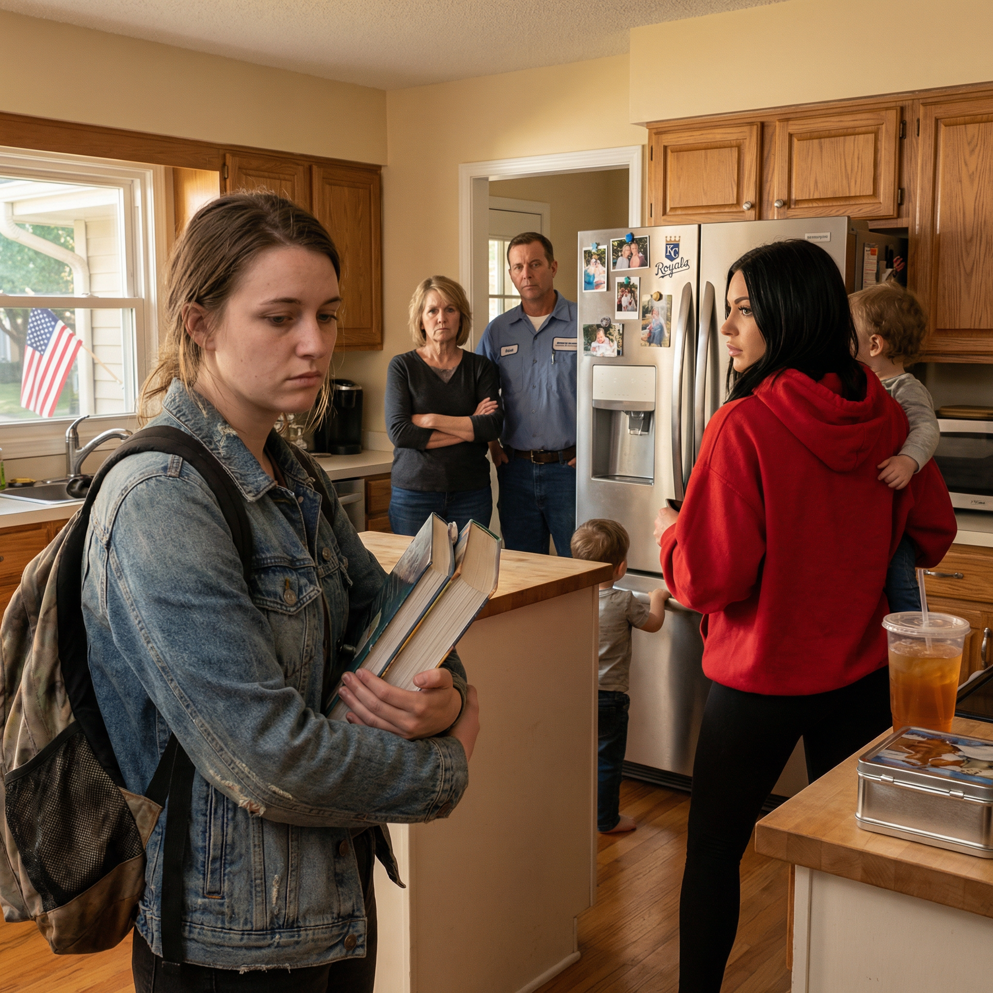 Nie kłóciłem się w kuchni moich rodziców, ponieważ do czasu, gdy moja matka powiedziała „czynsz rynkowy”, już rozumiałem, że prawdziwy rachunek, który mi wręczali, nie miał nic wspólnego z pieniędzmi. Chodziło o dostęp — do mojego czasu, weekendów, ciała, przyszłości. Mój tata nadal miał na sobie koszulę z magazynu, stał tam jakby ustanawiał prawo. Moja siostra Khloe miała na biodrze jedno dziecko, kubek Starbucks z kapaniną na blacie, i ten spokojny, mały wyraz twarzy, który zawsze miała, gdy ktoś inny miał być jej utrudnieniem. W salonie jedna z moich siostrzenic płakała nad kreskówką, druga już pytała, kto robi lunch. I jakoś, w tym domu, odpowiedź zawsze była moja.