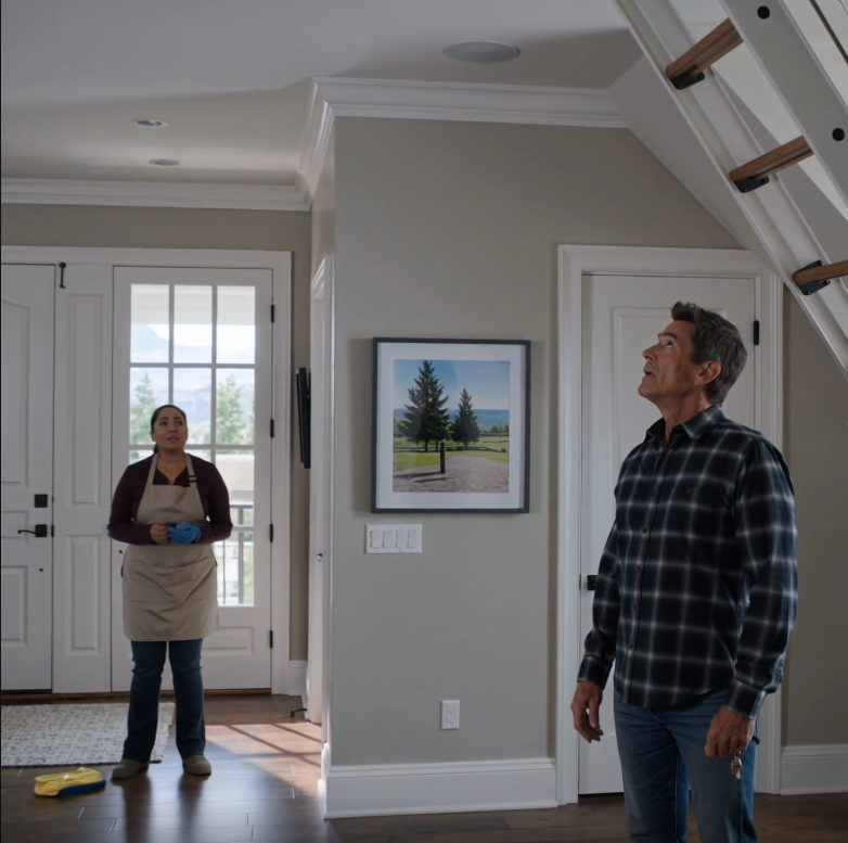 Podczas gdy mój syn i synowa wyjechali na wakacje, zatrudniłem sprzątaczkę, aby pomogła w domu. Mniej niż godzinę później zadzwoniła do mnie, jej głos drżał. “Proszę pana, ktoś płacze na strychu. To nie jest telewizor.” Pospiesznie pobiegłem tam, myśląc, że musi to być pomyłka, ale w momencie, gdy schyliłem się po drabinę na strych, zorientowałem się, że w tym domu ktoś ukrywał coś, co nigdy nie miało zostać odkryte.