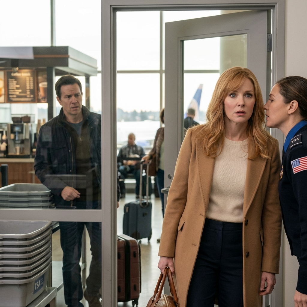 Depois de comprar um bilhete de férias para mim e me deixar no aeroporto, meu marido agiu de forma estranhamente ansiosa para sair, como se não pudesse sair de lá rápido o suficiente. Mal tínhamos acabado de nos despedir, e eu tinha acabado de virar em direção ao portão quando um oficial de segurança apareceu na minha frente e abaixou a voz. “Senhora, não embarque neste voo,” ele disse. “Venha comigo. Há algo que você precisa ver.”