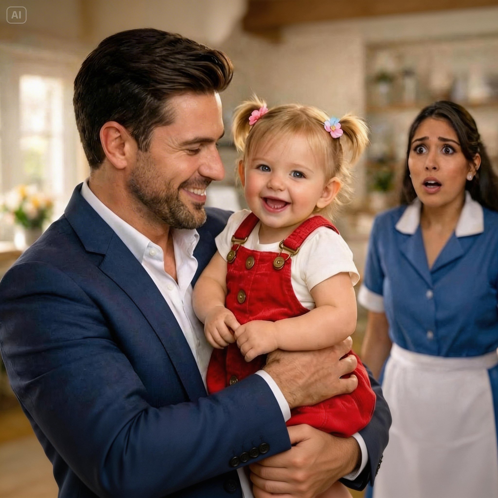 Córka Sprzątaczki pobiegła do Milionera „Jesteś Moim Ojcem” — Wszyscy zostali w szoku