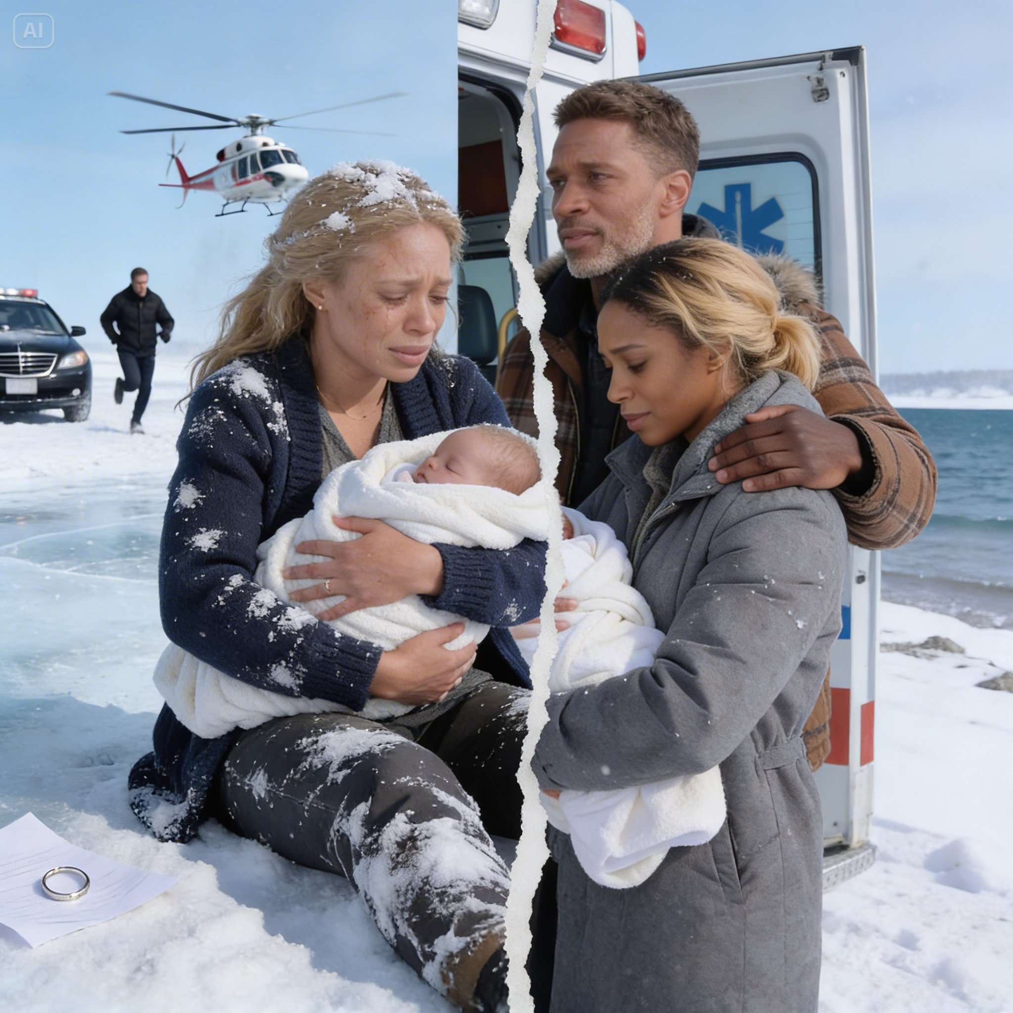 On zostawił ciężarną żonę w śniegu—Ona urodziła sama—Tirówka ją znalazła—On jest miliarderem