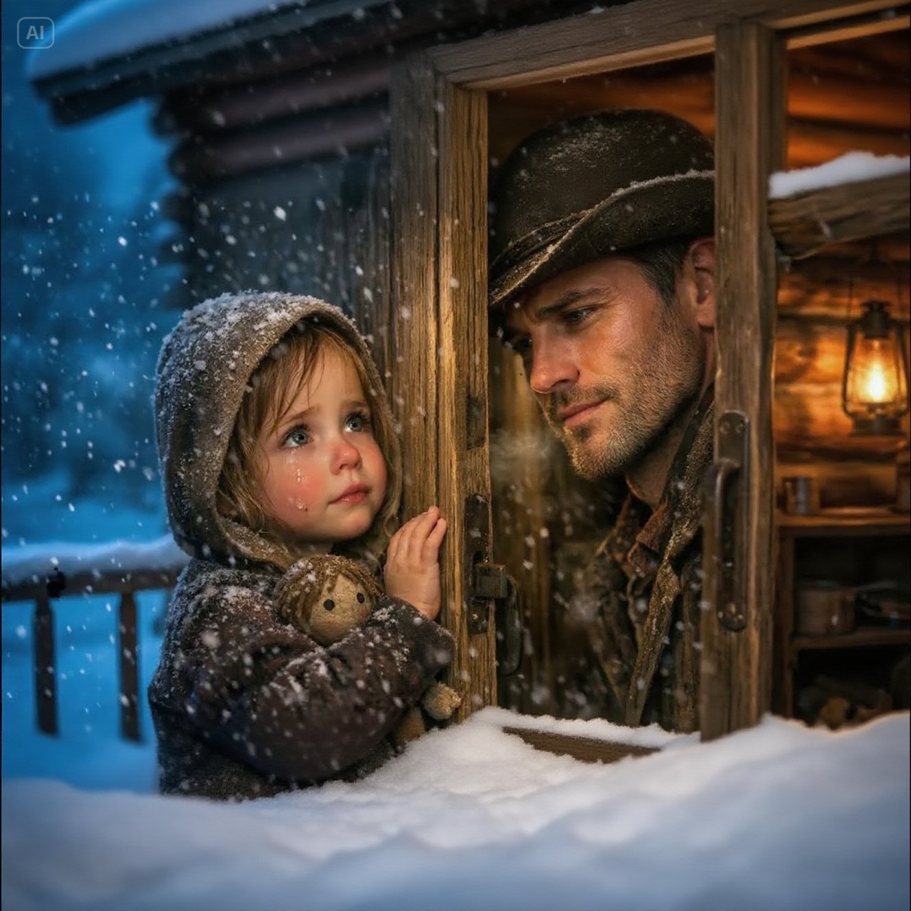 Mała dziewczynka zapukała o północy „Mama potrzebuje pomocy…”—Wdowa ranczerka zapaliła każdą latarnię…