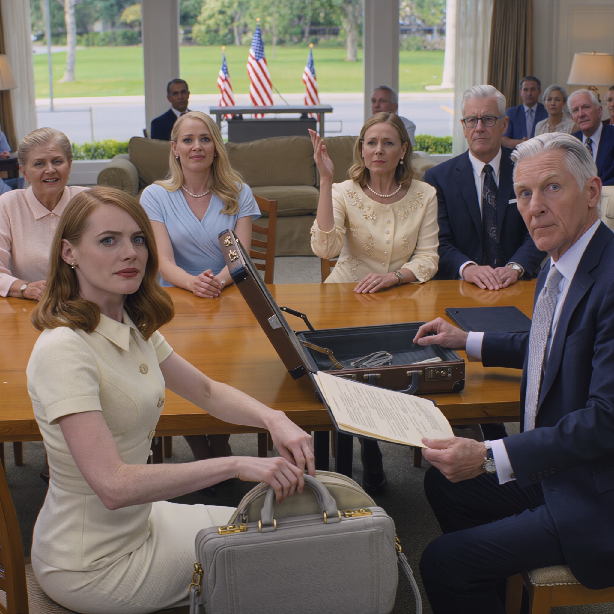 Underteckna överföringen av hela 9,8 miljon dollar egendom till din syster