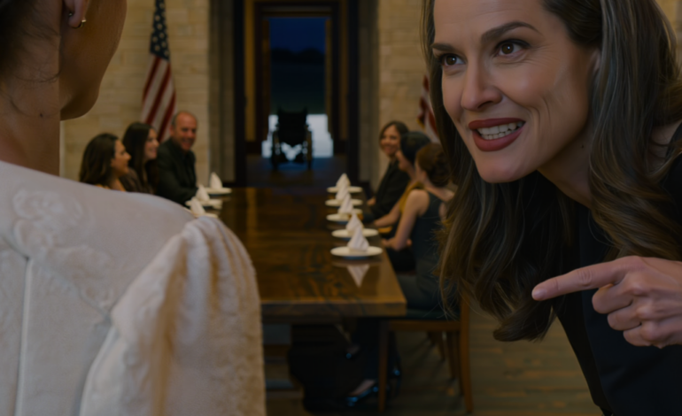 Podczas obiadu z okazji Święta Dziękczynienia, moja siostra wstała, wskazała prosto na moją 12-letnią córkę i syknęła: „Wszyscy wiemy, że ona udaje!” potem jej syn pociągnął wózek inwalidzki i zadrwił: „To wstań i idź!” Nie płakałam. Po prostu zadzwoniłam. Pięć minut później cała sala zamilkła.