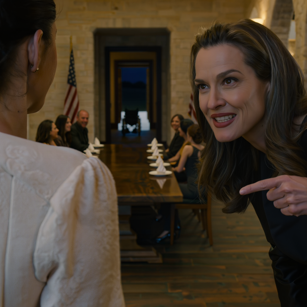 Podczas obiadu z okazji Święta Dziękczynienia, moja siostra wstała, wskazała prosto na moją 12-letnią córkę i syknęła: „Wszyscy wiemy, że ona udaje!” potem jej syn pociągnął wózek inwalidzki i zadrwił: „To wstań i idź!” Nie płakałam. Po prostu zadzwoniłam. Pięć minut później cała sala zamilkła.