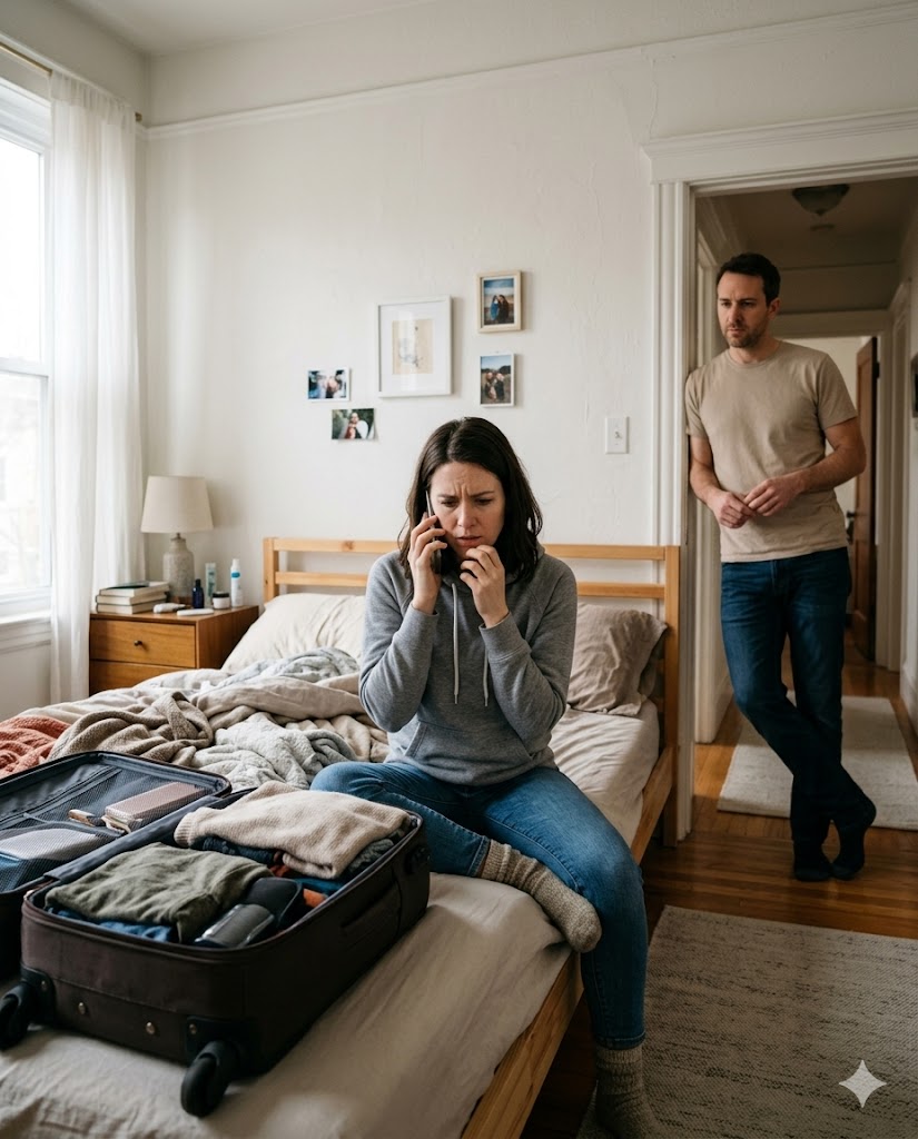 Min man och jag packade inför en semester som vi finansierade med ett lån dagen innan. Jag höll på att stänga min resväska när jag fick ett samtal från banken: “Vi gick igenom ditt lån igen och upptäckte något du måste se personligen. Vänligen kom ensam och säg inget till din man…”