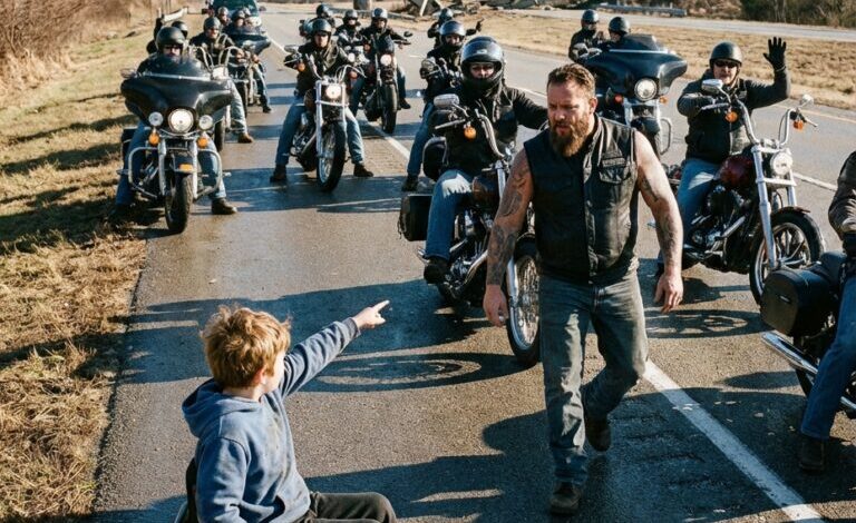 En pojke i rullstol blockerade en hastighetsböjande motorcykelkonvoj — Det han försökte varna dem om förändrade allt