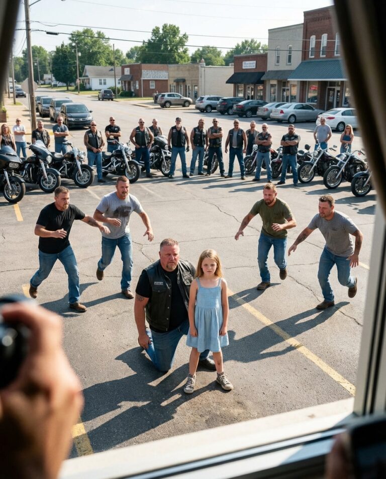 Den lilla flickan som stod framför fem män som attackerade en motorcyklist — Vad som hände sedan lämnade alla frusna