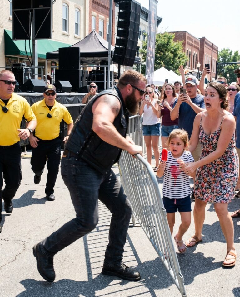 En Ryttare Raspade Plötsligt En Säkerhetsbarriär vid Ett Offentligt Evenemang — Vad Folk Trodde Var Sabotage Döljer En Farlig Sanning