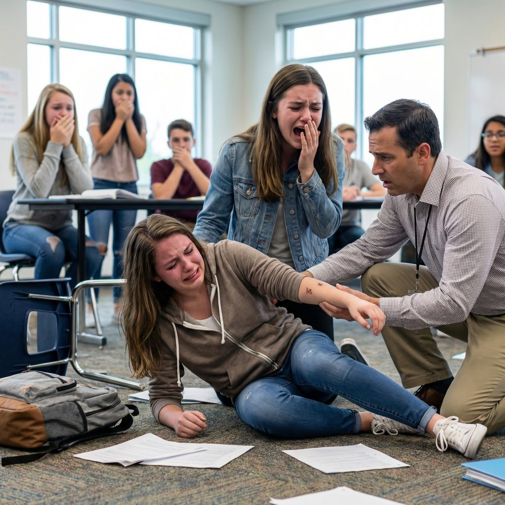 „Hon måste ha tagit fel medicin,” grät min syster, gömde sprutan. Men när jag grep tag i klassrummet såg läraren platsen för injektionen. Sjukhusets toxikologirapport avslöjade tillräckligt med insulin för att döda en häst…