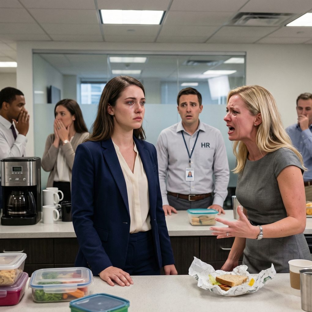 Hon stal min lunch tolv gånger. HR gjorde ingenting så jag gjorde en speciell smörgås till henne. Hon åt varje tugga. Avokado förstör karriärer.