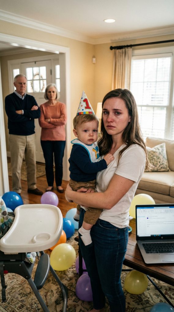 Mina själviska föräldrar kom inte till mitt barns första födelsedagsfest och sa modigt: 
“Ärligt talat, vi behöver inte detta. Vi erkänner inte denna barnbarn.” Jag sa lugnt: 
“Bra, kom bara inte och be mig om pengar för dina skulder, räkningar och problem längre.” Pappan skrattade, men den verkliga överraskningen väntade på dem i inkorgen, för nu…