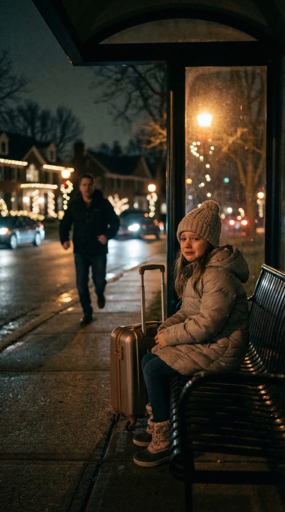På julafton dumpade min familj min 9-åriga systerdotter vid en tom busshållplats och körde iväg för en lyxig julsemester utan henne. “Du förstör alltid julen,” sa de till henne. Jag tveka inte. Jag gjorde detta. Sex månader senare fick de ett brev och deras liv började falla söndera0…