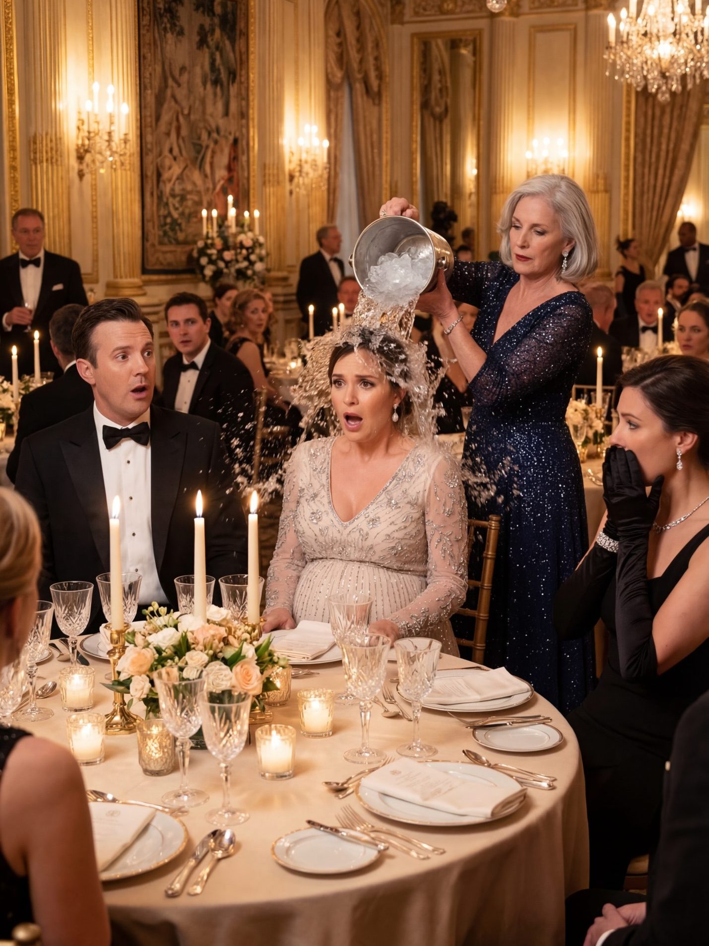 Na Przyjęciu, Moja Teściowa Wylała Na Mnie Wiadro Lodowatej Wody, Gdy Byłam W Ciąży. Dziesięć Minut Później Drzwi Się Otworzyły, I Ktoś Wszedł I Zawołał Mnie pani Hale