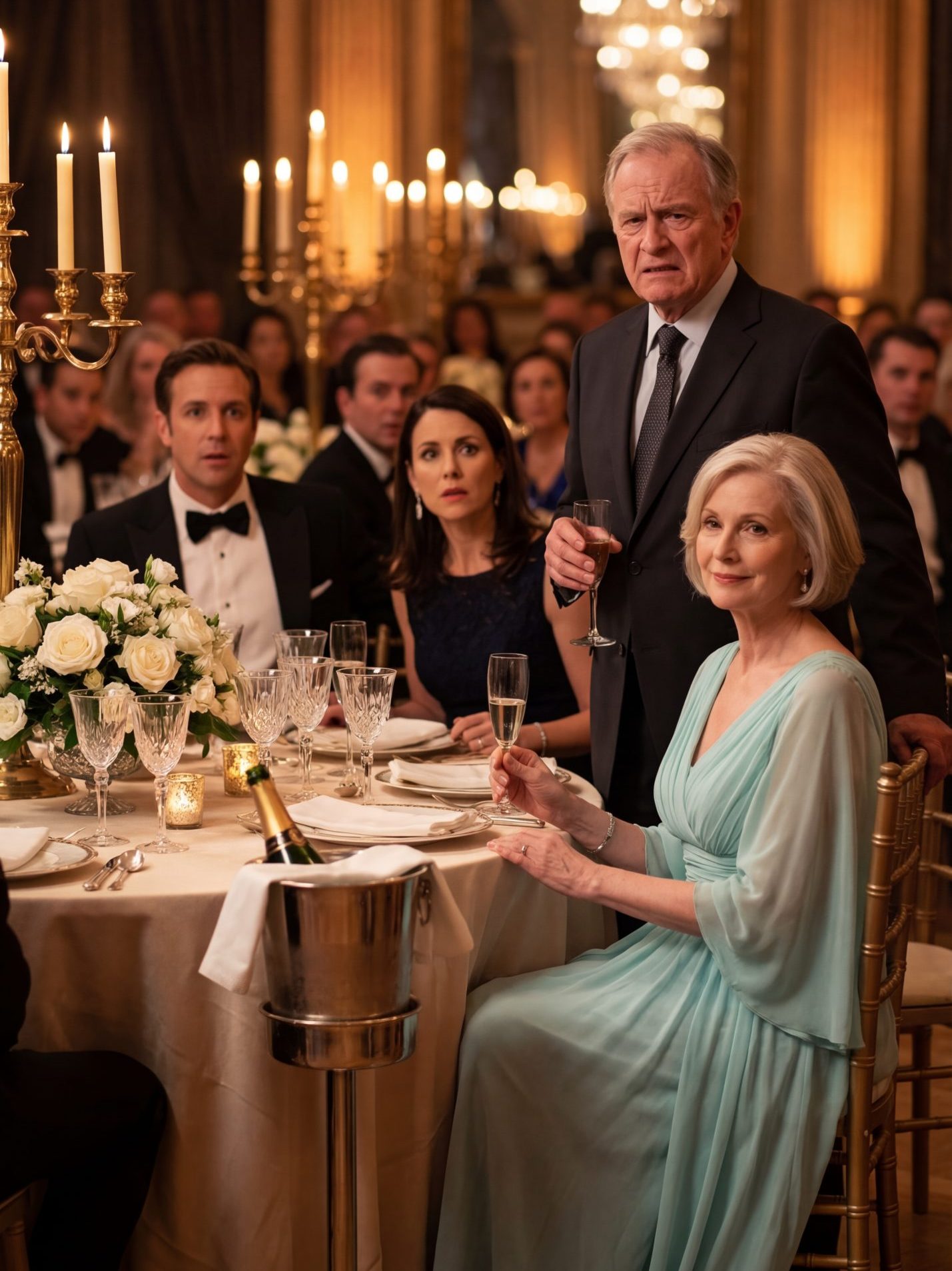 Na Nossa 50 Aniverse1rio de Casamento Meu Marido Pegou o Microfone e Disse “Ne3o Tenho Nunca Te Amado Como um Marido Deveria.” A Sala Inteira Ficou Silenciosa  Mas Minha Resposta Mudou o Ambiente