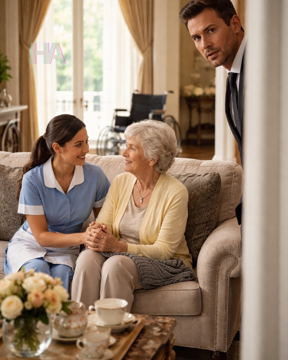 HAN LURADES ATT GÅ PÅ FÖRETAGSTUR FÖR ATT FÅ TAG I HEMSKA GÅVAREN SOM MISSHANDLAR SIN MAMMA MED ALZHEIMERS… MEN DET HAN SÅG I KÖKET BRÖT Honom FULLSTÄNDIGT