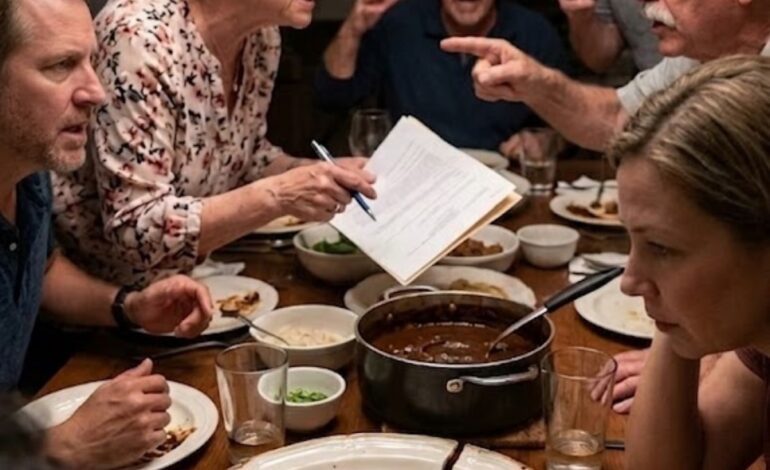 „Du tjänar riktiga pengar nu, så du är skyldig familjen”: Din befordran blev till en söndagslunchöverraskning tills ett krossat fat, en blodig hand och en hemlig inspelning avslöjade varje mask på bordet