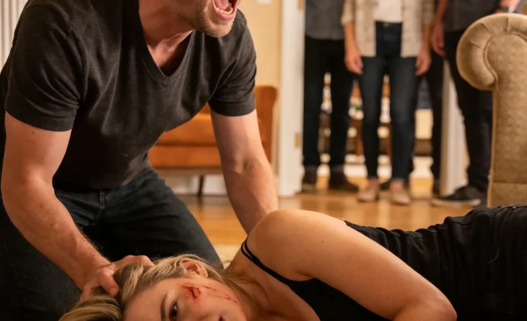 Min dotter ringde mig gråtande: “Pappa, snälla, kom och hämta mig.” När jag kom till hennes svärföräldrar, blockerade hennes svärmor dörren och sa: “Hon lämnar inte.” Jag tvingade mig in, och i samma ögonblick som jag såg min dotter på golvet förstod jag att detta inte var “familjedrama.” Det var något de hade dolt med flit. De trodde att jag skulle gå därifrån tyst. De hade ingen aning om att en fars raseri snart skulle bränna hela deras värld till aska.