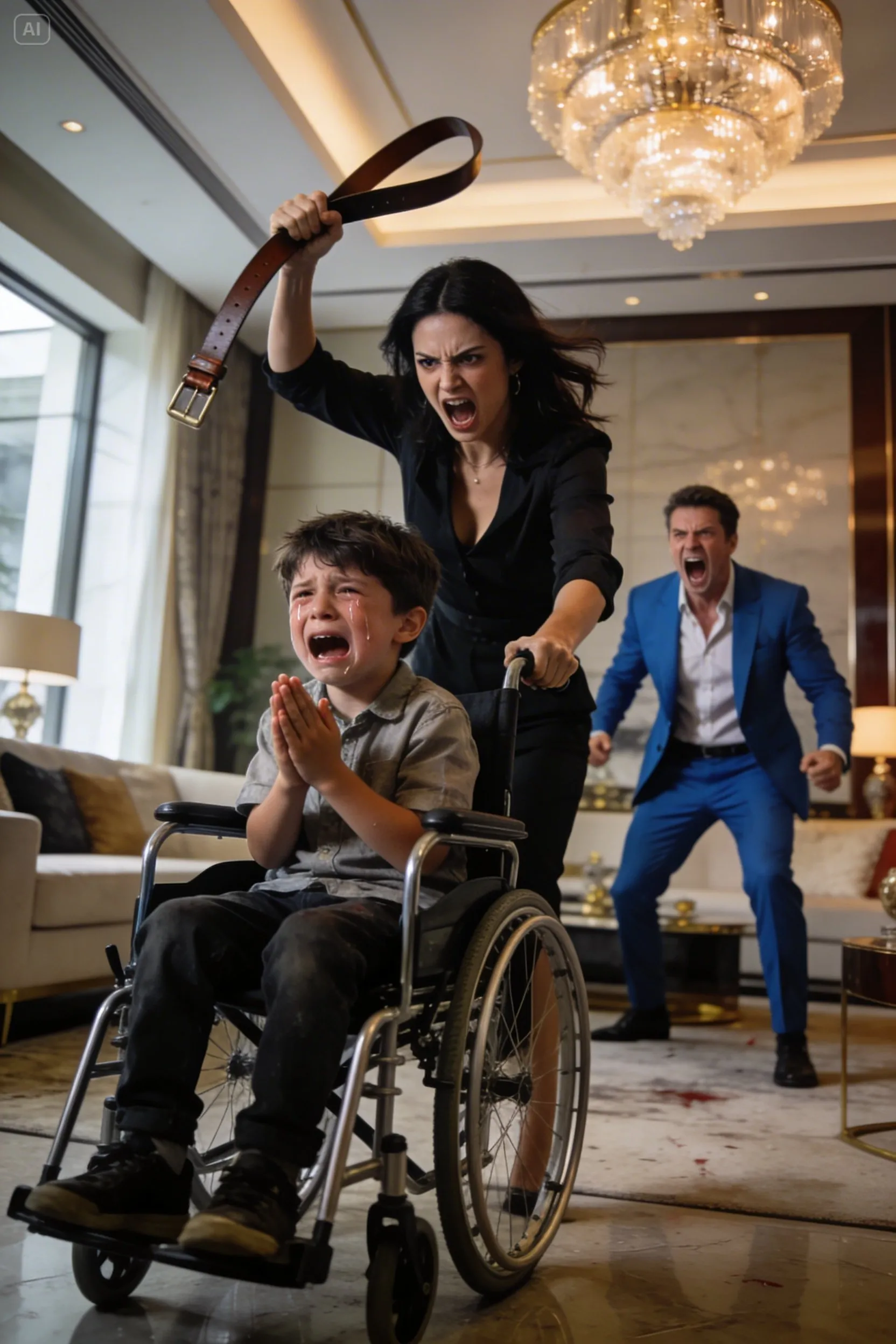 Miljonären gömde sig i källaren — han upptäckte varför hans förlamade son skrek varje natt…