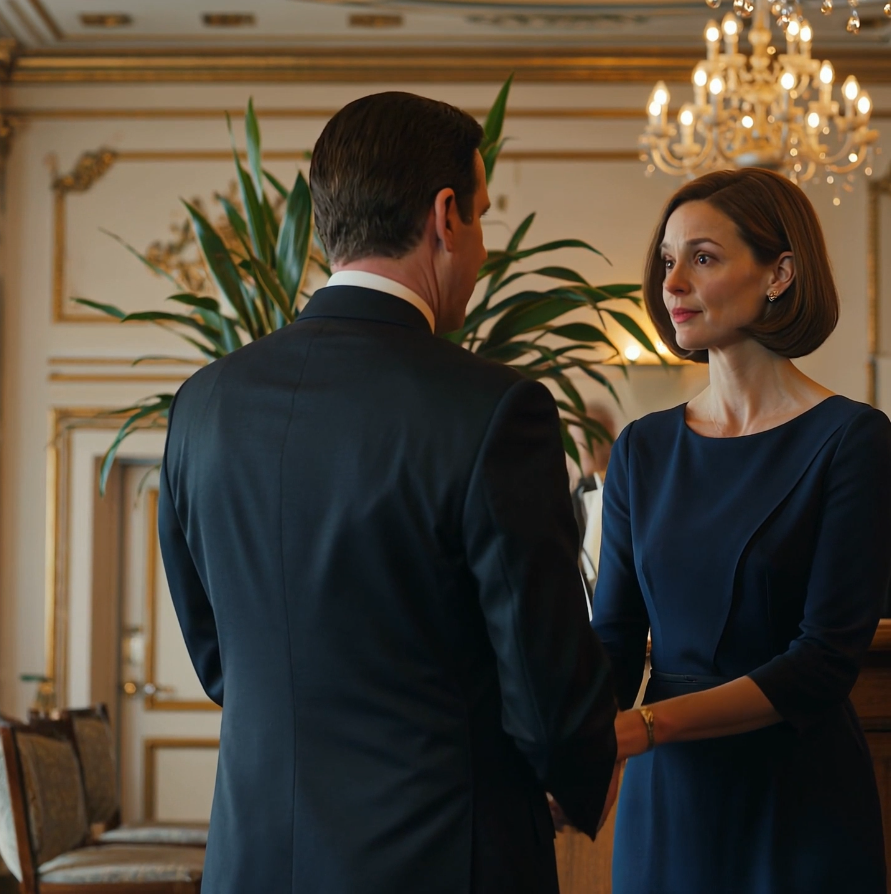 “Förödmjuka mig inte,” viskade systern. “Marks pappa är en federal domare.” Jag sade ingenting. Vid middagen presenterade hon mig som “Familjens besvikelse.” Sedan sträckte domare Reynolds ut handen och sade: “Din ära—Kul att se dig igen.” Systerns vinglas gled… och krossades.