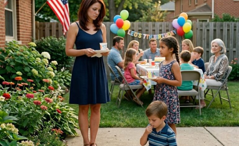 Min son var tvungen att sitta på golvet för att äta på en familjefest medan alla runt honom hade en plats, och min svärmor log som om det var helt normalt. Jag bråkade inte, höjde inte rösten eller gav dem scenen de väntade på. Jag tog bara mina barn och gick, för första gången var jag redo att låta dem se själva hur familjelivet skulle se ut utan att jag jobbade så hårt för att hålla allt lugnt.