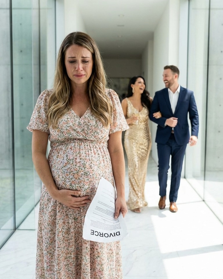 Mój mąż rozwiódł się ze mną, gdy byłam w dziewiątym miesiącu ciąży, i poślubił swoją kochankę… „Nie mogę być z kobietą, która wygląda tak,” powiedział. Nie miał pojęcia, że mój ojciec posiada firmę wartą 40 milionów dolarów.