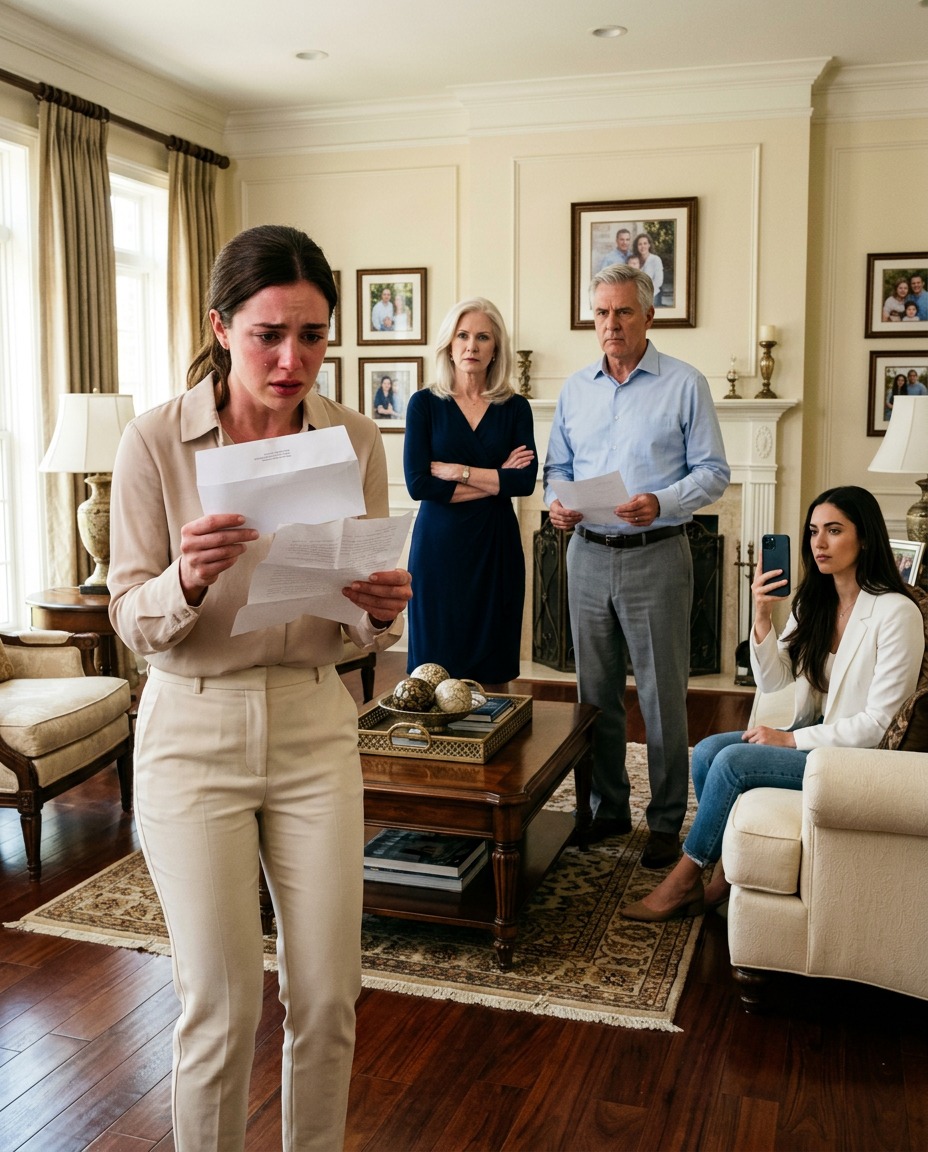 Noc, kiedy powiedziałem rodzicom, że “straciłem wszystko”, moja matka nie zapytała, czy wszystko ze mną w porządku. Wysłała jedno zimne wiadomości: “Musimy porozmawiać prywatnie.” Rano na ich stole czekała już koperta z moim imieniem, moja siostra trzymała telefon, gotowa uchwycić mój załamanie, a ja w końcu zrozumiałem, dlaczego tajny rodzinny czat grupowy nazwał to “naszą szansą.”