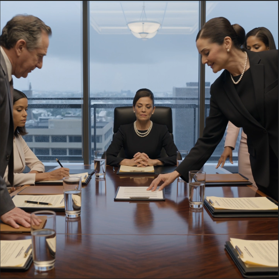 Mamma Sa Till Mig Att Jag Inte Ska Få Familjen Att Skämmas Ut Sig På Meridian Och Att Jag Ska Tacka Ryan För Reserveringen. På Öppningskvällen Introducerade Harrison Blake Sin Affärspartner. Det Var CHEF EMILY OWEN