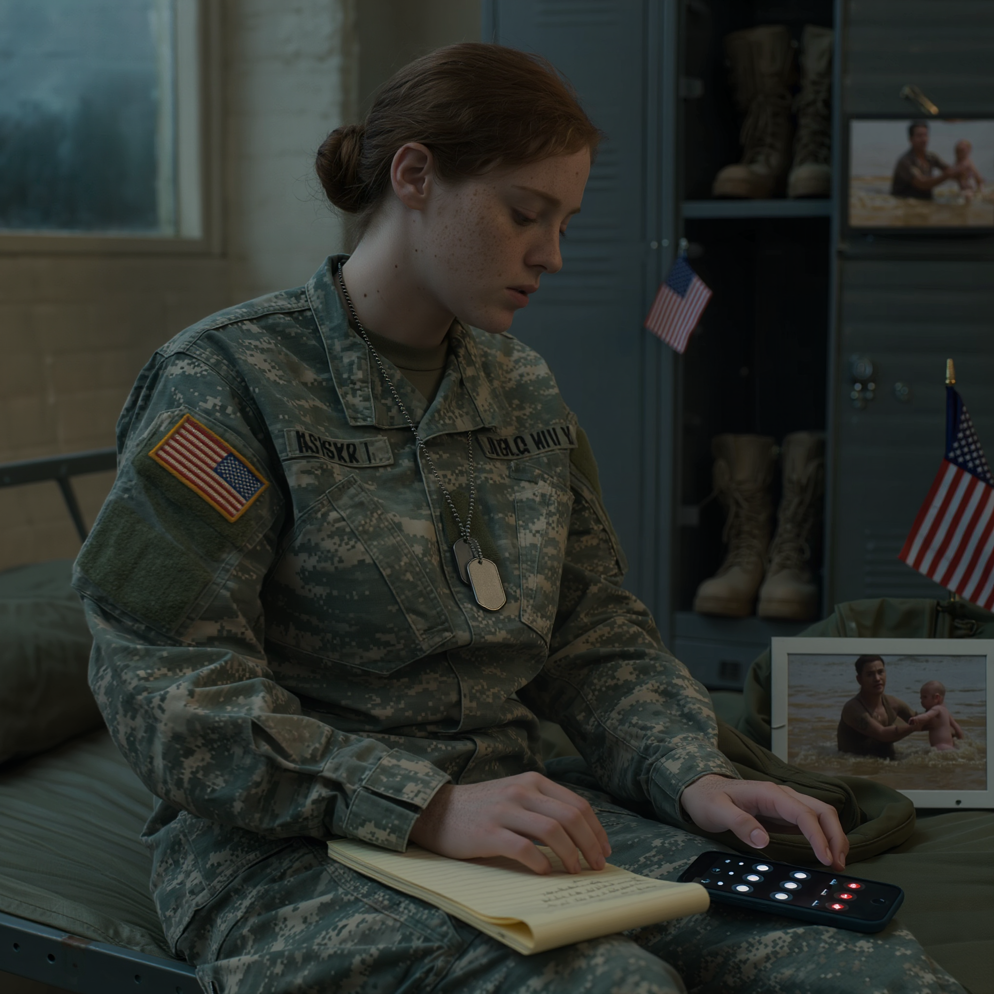 Jag flög hem till Maple Hollow eftersom min mamma sa att min pappa höll på att dö, men vid solnedgången stod jag i vår bakgård och stirrade på en halvnäringsrik flicka i ladan som vi som barn förbjudits röra — och när hon lyfte sitt ansikte hade hon min mammas ögon och samma stjärnformade födelsemärke från bebisen jag fått höra var död.