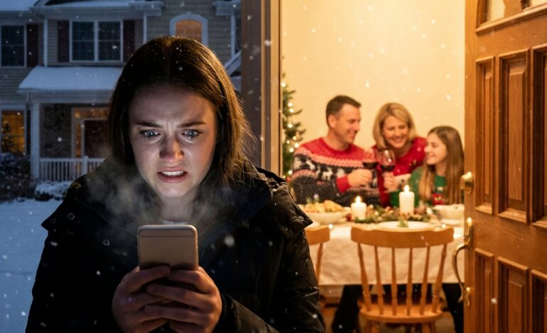 Nie miałem/miałam tego słyszeć. “Do Emily, która odeszła,” powiedziała moja matka, unosząc kieliszek. Odeszła? Moja klatka piersiowa się zacisnęła, gdy mój palec zawisł nad przyciskiem nagrywania—a potem nacisnąłem/nacisnęłam. Głos mojego ojca zabrzmiał, niski i zimny. “Ubezpieczenie kończy się w przyszłym tygodniu.” Wziąłem/wzięłam oddech. Ubezpieczenie? To nie była tylko zdrada. To było coś ciemniejszego. A stojąc na zewnątrz własnego domu… zdałem/zdałam sobie sprawę, że mogę nie być bezpieczny/bezpieczna, wracając do środka.