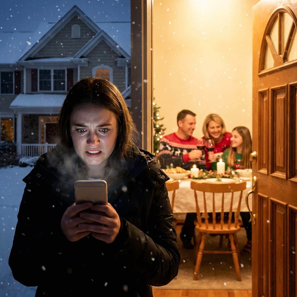 Nie miałem/miałam tego słyszeć. “Do Emily, która odeszła,” powiedziała moja matka, unosząc kieliszek. Odeszła? Moja klatka piersiowa się zacisnęła, gdy mój palec zawisł nad przyciskiem nagrywania—a potem nacisnąłem/nacisnęłam. Głos mojego ojca zabrzmiał, niski i zimny. “Ubezpieczenie kończy się w przyszłym tygodniu.” Wziąłem/wzięłam oddech. Ubezpieczenie? To nie była tylko zdrada. To było coś ciemniejszego. A stojąc na zewnątrz własnego domu… zdałem/zdałam sobie sprawę, że mogę nie być bezpieczny/bezpieczna, wracając do środka.