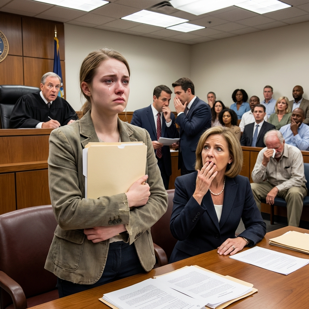 Twoja Wysokość, ona jest urojona,” powiedziała moja macocha gładko. Pochyliłem głowę, pozwalając, by sala zamilkła. “Śmieszne,” odpowiedziałem, “bo urojeni ludzie zwykle nie nagrywają każdego przestępstwa.” Wydychnięcia echa. Jej twarz zrobiła się blada. Dziesięć miesięcy kłamstw. Dziesięć miesięcy oczekiwania. Nie broniłem się tylko ja — rozbijałem ją kawałek po kawałku. A gdy pierwszy film się odtwarzał… wiedziałem, że to początek jej końca.