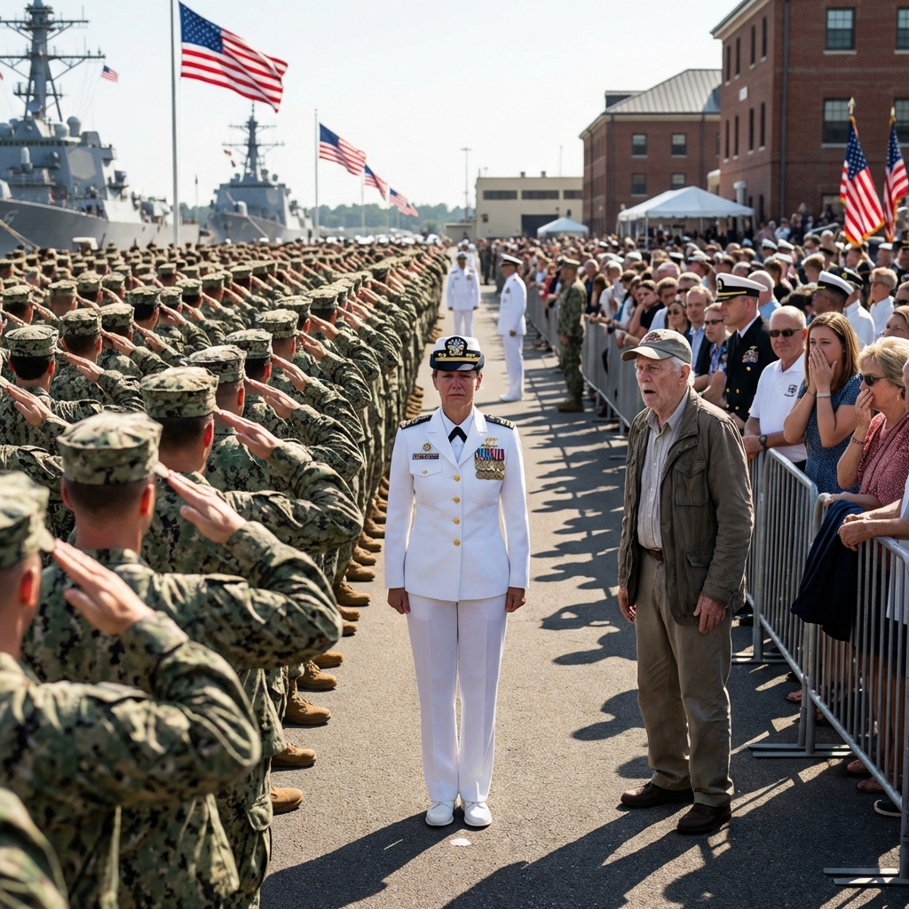 „Nie pytaj o nią,” mruknął mój tata. „Ona zrezygnowała.” Stałem w mundurze, niezauważony, niewidzialny—aż do momentu, gdy nie byłem. Generał spojrzał mi w oczy i powiedział: „Pozwolenie na uznanie kontradmirała Cartera.” Oddech mi się zatrzymał. Potem 200 SEAL-ów oddało salwę naraz. Nie musiałem się bronić… bo prawda właśnie wkroczyła do pokoju.”