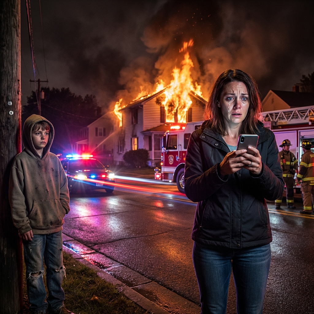 „To ja… z rogu,” szepnął przez telefon, z paniką w głosie. „Nie możesz wrócić do domu dziś wieczorem. Zabili by cię.” Zmarszczyłem brwi, zdezorientowany—„O czym mówisz?” Potem usłyszałem syreny… potem krzyki… Gdy dotarłem do swojej ulicy, mój dom już płonął. A jedyny powód, dla którego nie byłem w środku… to dlatego, że słuchałem.