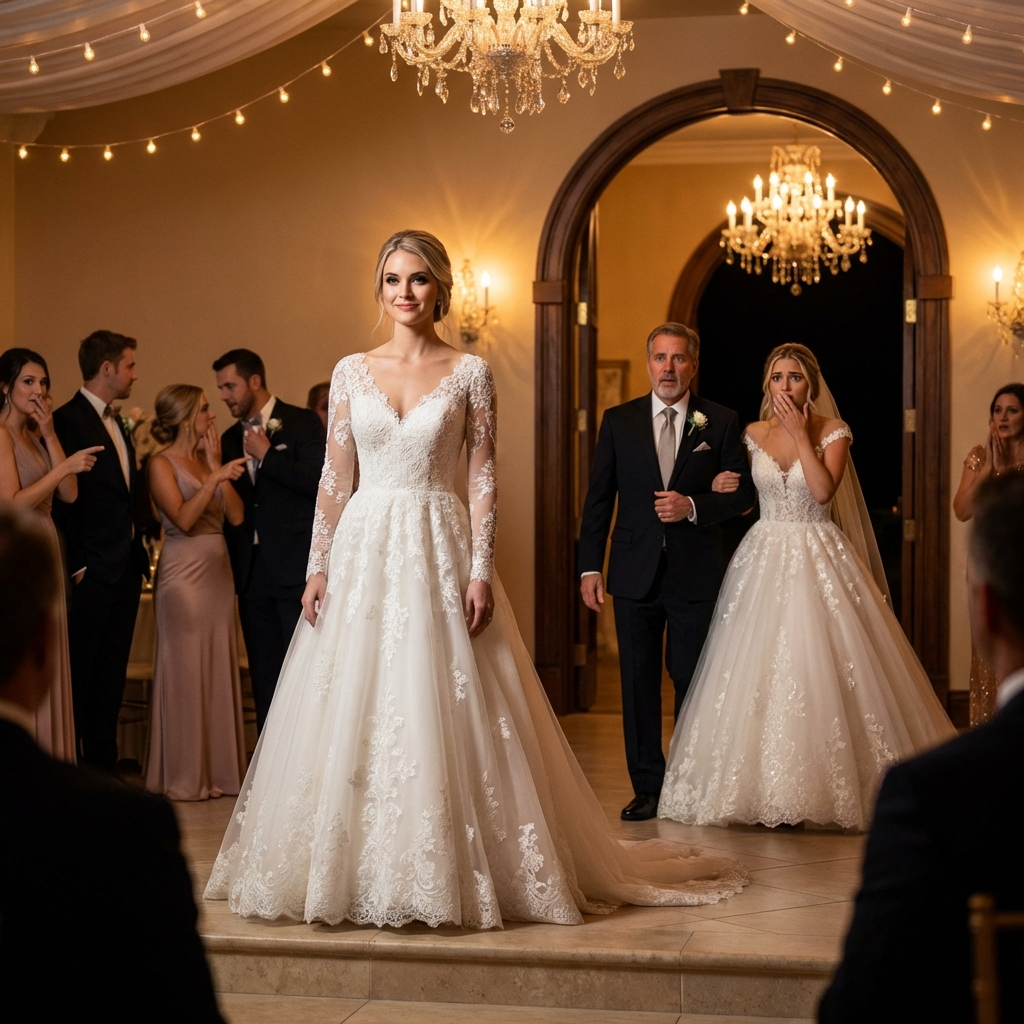 Kiedyś to zrozumiesz,” powiedziała mi mama po raz kolejny, wybierając moją siostrę zamiast mnie. Uśmiechnęłam się. Nawet powiedziałam: “Oczywiście.” Ale już podjęłam decyzję. Dziesięć minut przed moimi ślubami, przyszli biegając, myśląc, że się poddałam. Moja siostra się zaśmiała — aż weszła do środka. Wtedy się zatrzymała. “Co to jest?” zapytała. I w końcu powiedziałam: “Mój ślub.”