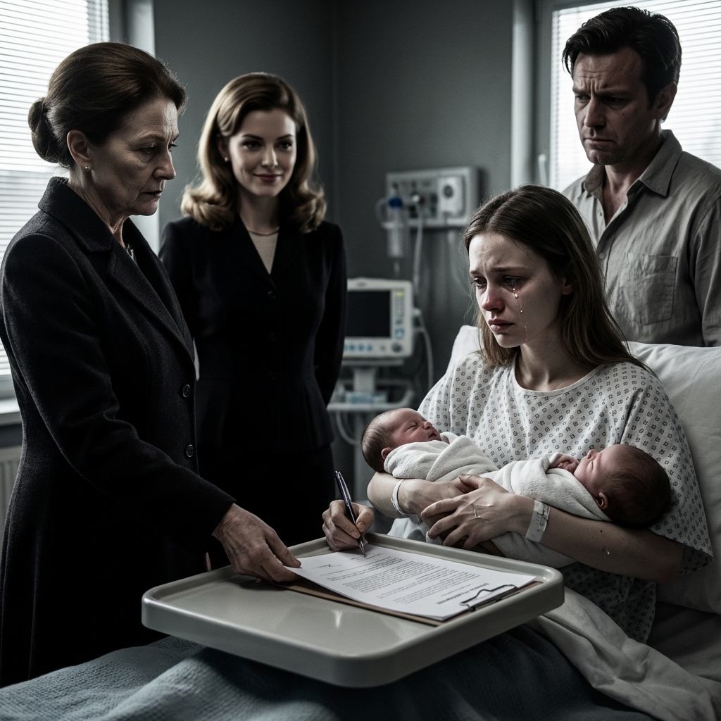 $22 miliony. To hojny gest dla kogoś na twojej pozycji,” powiedziała, patrząc na mnie z góry, jakbym był niczym. Patrzyłem na moje dzieci… potem na papiery. “Nigdy ich nie zobaczysz, jeśli nie podpiszesz,” dodała. Więc podpisałem. Podpisałem wszystko. Nawet się uśmiechnąłem. Ale gdy wyszedłem tej nocy, szepnąłem: “Właśnie popełniłaś największy błąd w swoim życiu.”