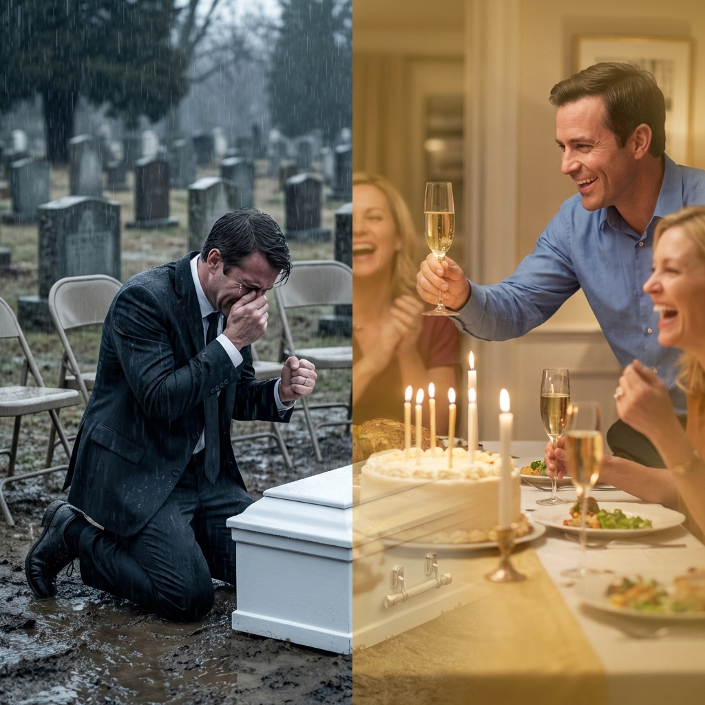 Pamiętam ciszę bardziej niż cokolwiek innego. Brak kroków. Brak głosów. Tylko ja… i dźwięk ziemi uderzającej w trumnę. „Będą tego żałować,” mruknąłem. Kilka godzin później zobaczyłem ich uśmiechających się na wideo. „Zrób życzenie!” krzyknął ktoś. Patrzyłem na ekran, obojętny. Bo w tym momencie zrozumiałem— miałem wszystko, czego potrzebowałem, by ich zakończyć… i nic więcej do stracenia.