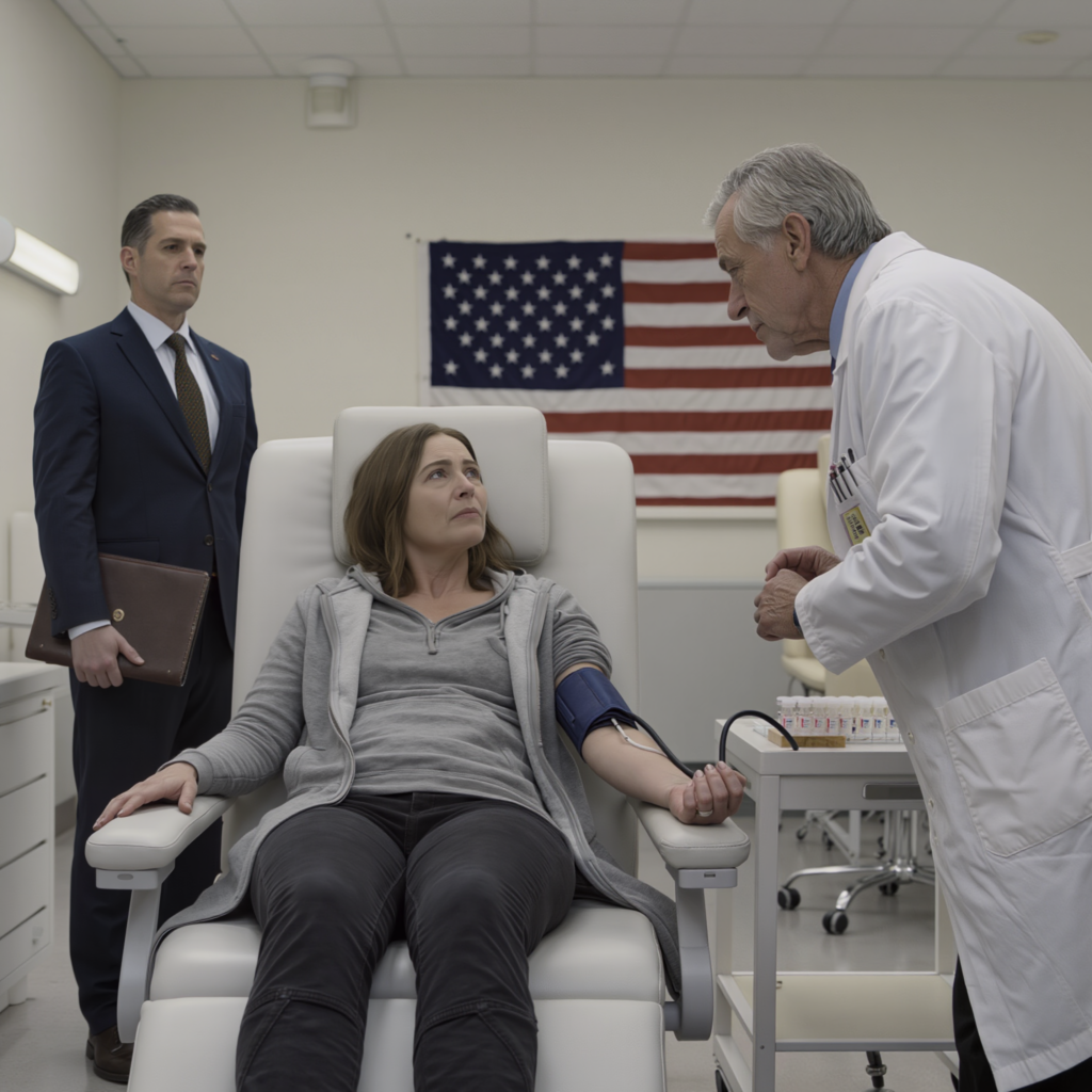 Meu marido foi embora depois que meu negócio desmoronou. Aos 53 anos, fui doar por 40 dólares só para passar a semana. A enfermeira ficou muito quieta: “Senhora… Seu tipo de sangue é extremamente raro.” Minutos depois, um médico entrou apressado: “Há um caso de emergência no exterior—uma família muito rica precisa do seu tipo exato, e estão oferecendo uma quantia que muda vidas.” Quando ouvi o número, apenas fiquei olhando… E então eu…