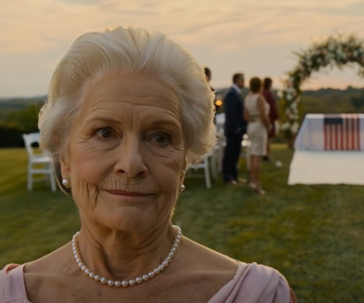 Lapsenlapseni häissä, Poikani pysäytti minut sisäänkäynnillä ja sanoi, ettei nimeni ollut listalla. Menin hiljaa kotiin ja soitin asianajajalleni. Aamulla hänellä oli YKSI KIRJE odottamassa